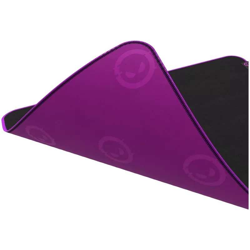 Alfombrilla gaming Lorgar Main 315, superficie de alta velocidad, base de goma antideslizante violeta, tamaño: 500 mm x 420 mm x 3 mm, peso 0,39 kg