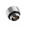Adaptador multi-link recto Bitspower G1/4 macho a tubo rígido de 12 mm de diámetro exterior - plata brillante
