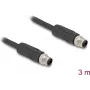 Cable sensor/actuador DeLOCK 3 m RST M12 negro 80516