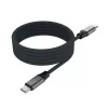Cable trenzado magnético USB-C a USB-C FIXED FIXDBM-CC12-GR, USB 2.0, 1,2 m, gris