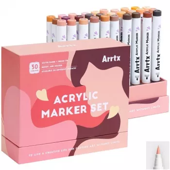 Rotuladores acrílicos Arrtx ARRTX 30C — 30 colores incluidos tonos de piel