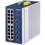 Switch Ethernet gestionado PLANET Industrial L2+ 16 puertos 10/100/1000T PoE 4 puertos 10G SFP+