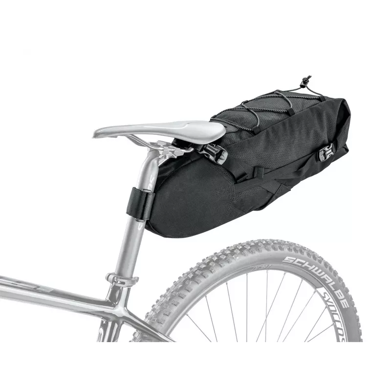 Bolsa de sillín TOPEAK BackLoader 10 L — bolsa de bicicleta para sillín, nailon y polietileno, 600×200×180 mm