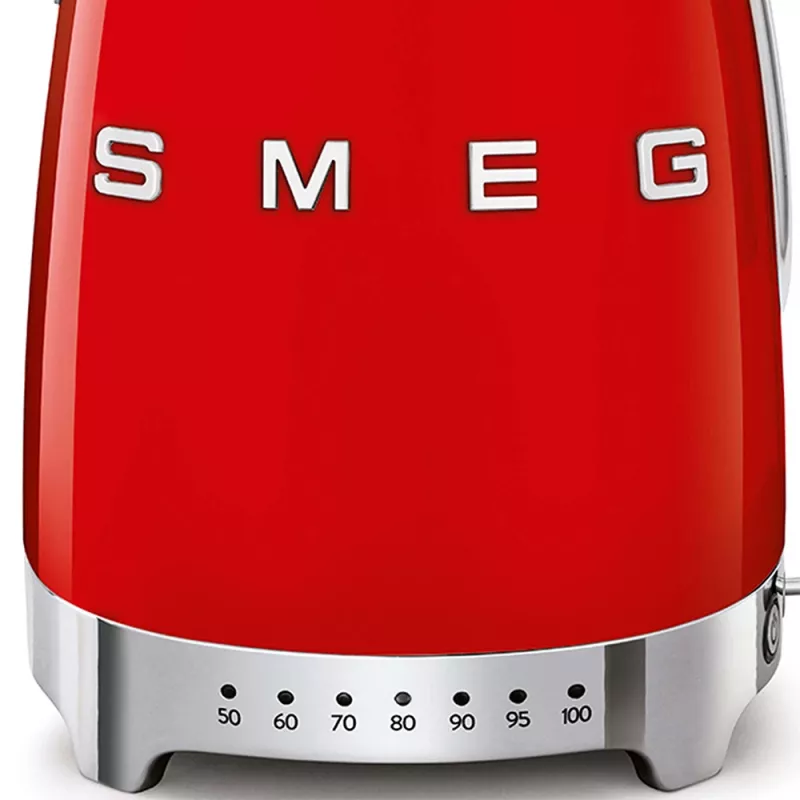 Hervidor de agua Smeg 1,7L 2400W Rojo