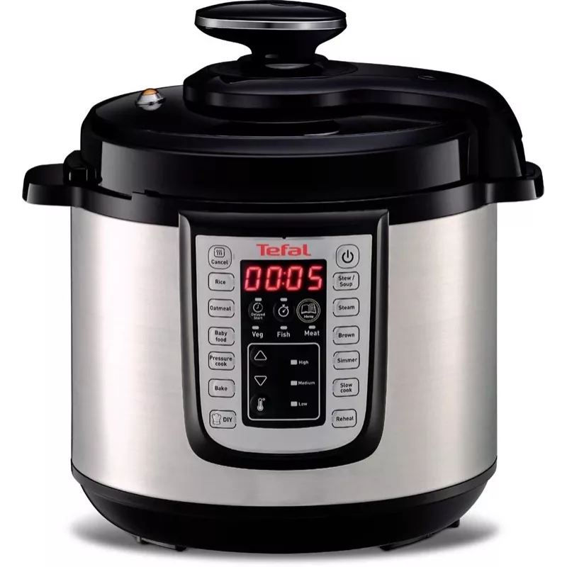Olla multifunción Tefal CY505EE0 3,8 l negra, plateada