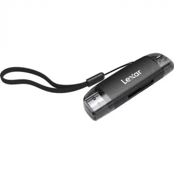 Lector de tarjetas Lexar LRW310X-BNBNG USB 2.0 Type-A/Type-C negro