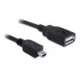 Cable USB DeLOCK 82905 USB 2.0 0,5 m USB A Mini-USB B negro