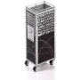 TROIKA MINI TROLLEY portalápices metal negro blanco