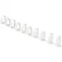 Clip de gestión de cables Secomp 44 x 60 mm gris claro RAL 7035, pack de 10