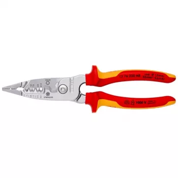 Pelacables Knipex 13 76 200 ME capacidad de pelado 6 mm rojo acero inoxidable amarillo