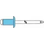 Remache ciego GESIPA VA A2 5x12 mm para 6–8 mm cabeza redonda plana