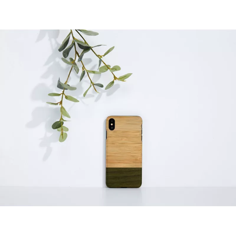 Funda para smartphone man and wood para iPhone X/XS — Bambuswald negro