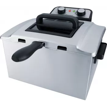 Freidora Steba DF 300 Double 5 L 3000 W negra acero inoxidable