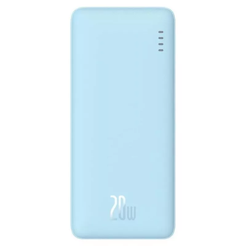 Batería portátil Baseus Airpow 10000 mAh, 20W, LiPo, USB-C + USB-A, azul