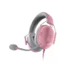 Razer BlackShark V2 X RZ04-03240800-R3M1 auriculares gaming con cable, circumaurales, 3,5 mm, drivers de 50 mm, micrófono cardioide, Quartz Pink