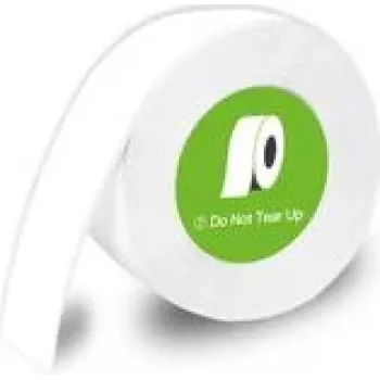 Rollo de etiquetas Olympia 6310, etiquetas de papel blancas continuas 14 mm × 7,5 m