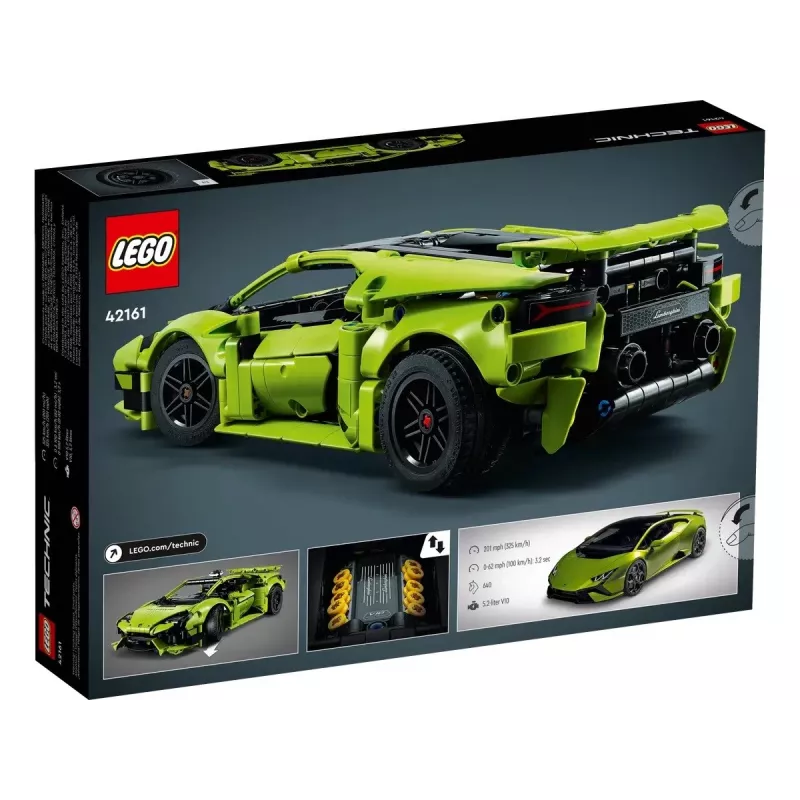 LEGO Technic Set de construcción Lamborghini Huracán Tecnica a escala 1:10, 806 piezas, edad 9+