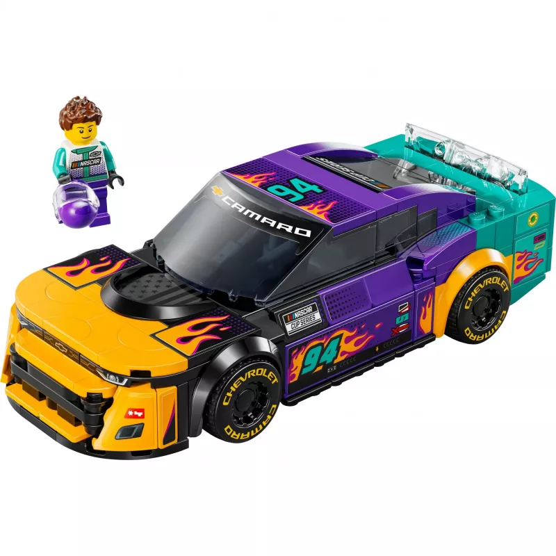 Juguete de construcción LEGO Speed Champions 76935 NASCAR Next Gen Chevrolet Camaro ZL1, 328 piezas, 1 minifigura, edad 9+