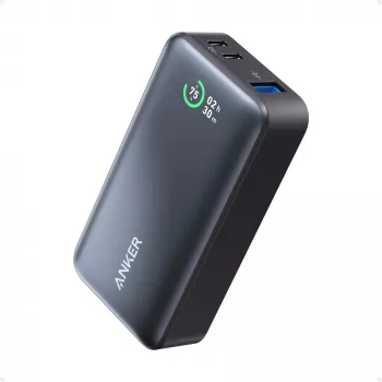Anker PowerCore 533 - Batería externa - 10000 mAh - 30 vatios - 3 A (24 pines USB-C) - Negro (A1256G12)