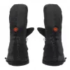Guantes manopla Glovii GZ1M cuero genuino nailon para esquí senderismo