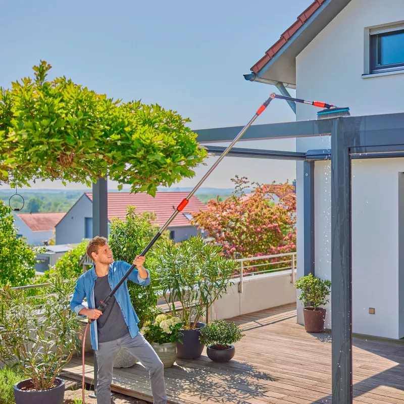 Mango telescópico Gardena Cleansystem M-XL, 155–260 cm