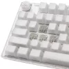 Ducky One 3 Aura White TKL teclado gaming RGB LED - Kailh Jellyfish Y US - teclado gaming blanco en formato TKL - distribución de teclas US - compatible con hot-swap