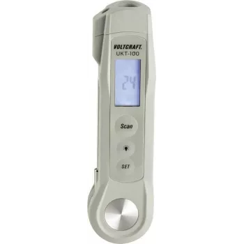 VOLTCRAFT termómetro de penetración UKT-100 rango de medición de temperatura -40 a 280 °C linterna LED, medición IR sin contacto (UKT-100)
