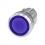Siemens Pulsador accionador plano, aro frontal metal, alto brillo Azul SIRIUS ACT 3SU1051-0AB50-0AA0 1 ud. (3SU1051-0AB50-0AA0)