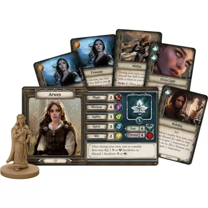 Asmodee El Señor de los Anillos: Viaje por la Tierra Media - Caminos Oscuros, juego de mesa