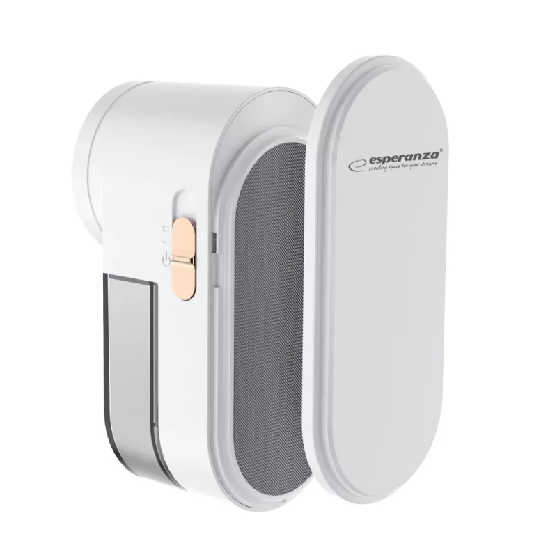 Quitapelusas ESPERANZA ECS010 quitapelusas eléctrico compacto, 6 cuchillas, acero inoxidable, cabezal Ø5,3 cm, recargable 485 mAh, 60 min de autonomía, blanco