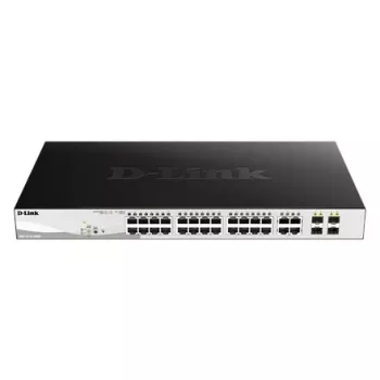 D-Link DGS-1210-28MP/E Switch de red gestionado L2 Gigabit Ethernet (10/100/1000) Power over Ethernet (PoE) 1U negro, gris