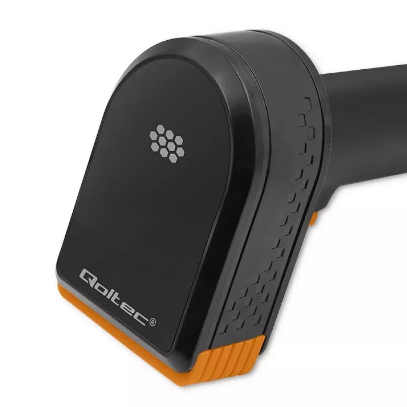 Lector de códigos de barras inalámbrico QOLTEC 50878 1D/2D con base de carga