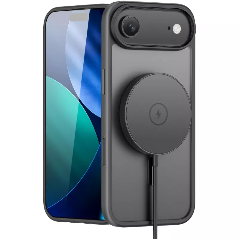 StyleShell INVISIO, funda para móvil negra, iPhone 17 Air, compatible con MagSafe