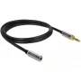 Cable de audio 3,5 mm DeLOCK 85780 1 m negro gris