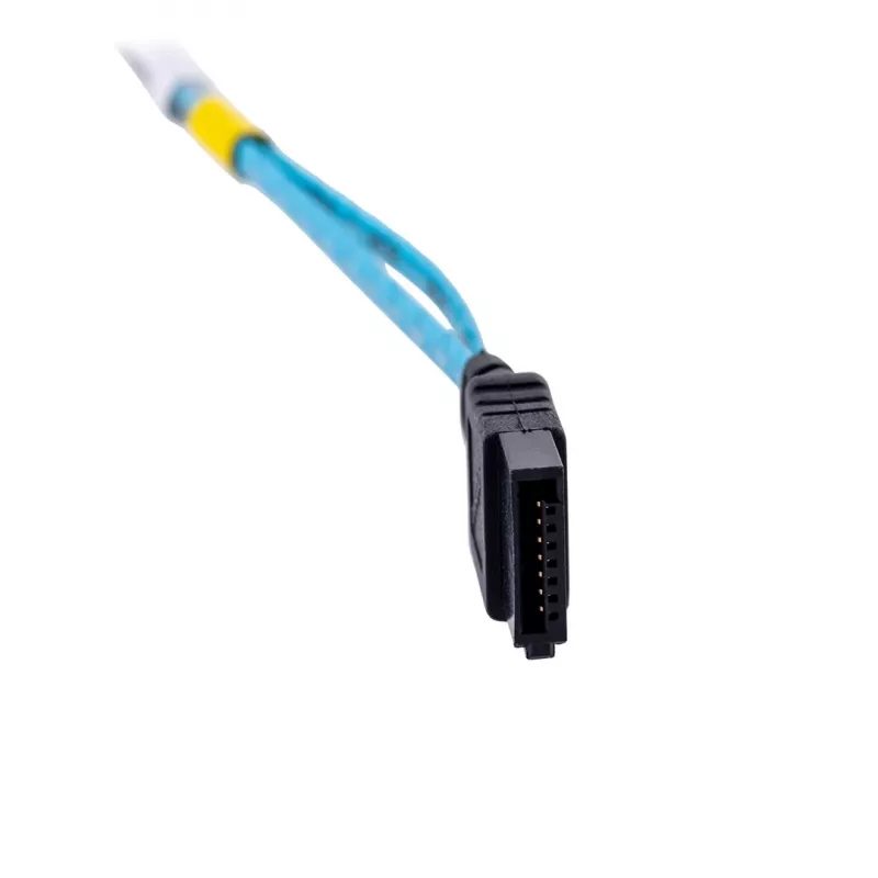 Cable SATA Supermicro CBL-0186L 4x redondo 0,56 m, SATA I, conector macho–macho recto, negro/azul/blanco