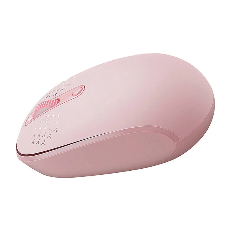 Ratón inalámbrico Baseus F01B Tri-Mode 2.4G BT5.0 1600 DPI (rosa)
