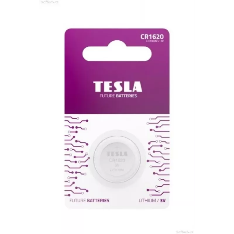 Pila Tesla CR1620 litio 60 mAh (1 unidad)