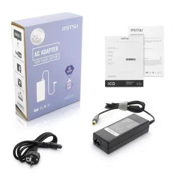 Cargador para portátil MITSU 20V 4,5A (conector hueco 8,0x5,5 mm) para Lenovo
