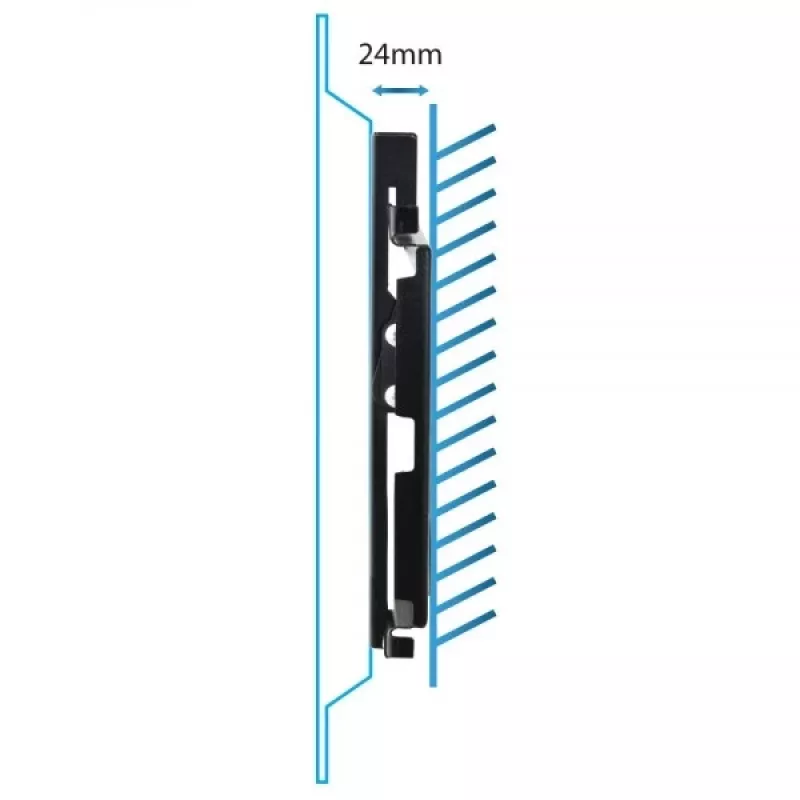 Soporte de pared para TV ESPERANZA ERW010 para 14 inch–50 inch (35,6–127 cm), inclinación 15°, VESA 75x75–200x200, carga máx. 25 kg, negro