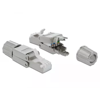 Conector de cable DeLOCK 86477 RJ-45 gris