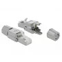Conector de cable DeLOCK 86477 RJ-45 gris