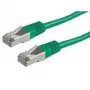 Cable de parcheo S/FTP ROLINE Cat.5e, verde, 3 m (21.15.0353)