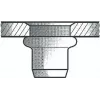 Tuerca remachable GESIPA Al M8x11x20 0 Estándar KS para 3,0–6,0 mm, pack de 100