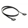 Cable SATA DeLOCK 83841 0,5 m SATA III 7 pines negro