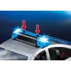 Coche de policía Playmobil con sirena y luz intermitente, multicolor, plástico, 3+