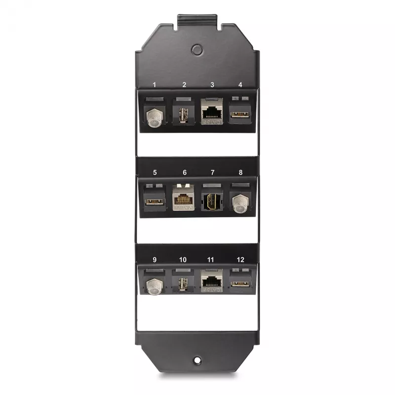 Set de montaje DeLOCK 88063 negro metal