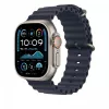 Correa Apple 49mm Navy Ocean Band extensión acabado titanio natural