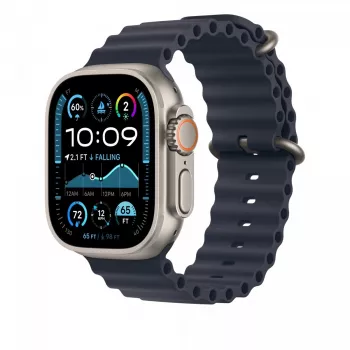 Correa Apple 49mm Navy Ocean Band extensión acabado titanio natural
