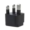 Maclean MCE154 adaptador de enchufe, toma EU a enchufe UK, negro