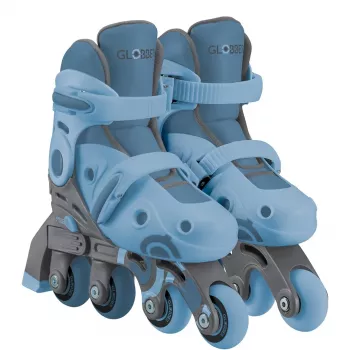 Patines de aprendizaje 2 en 1 talla 30-33, patines en línea azul